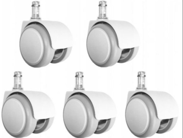 Bílá kolečka k židli Entelo Petit (1)