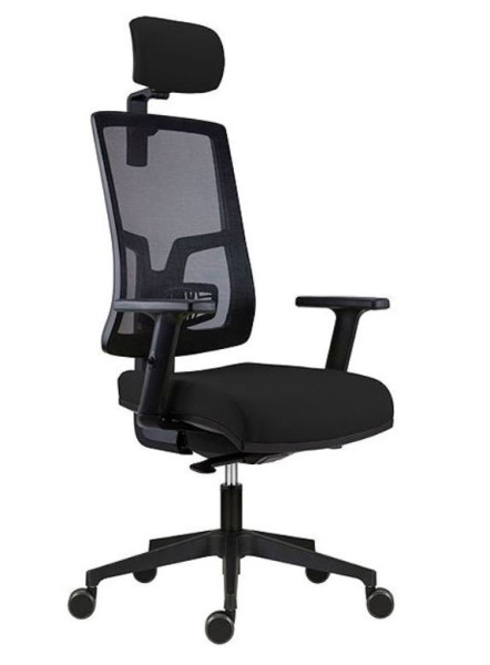 Kancelářská židle New Pure s posunem sedáku a stavitelnými podračkami (2)