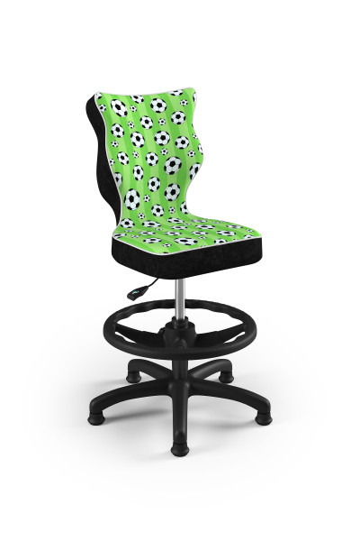 PETIT 3 Ergonomicky tvarovaná dětská židle s podpěrou pro nohy černá kostra (10)