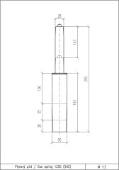 Plynový píst 1255 zdvih 103 mm (1)