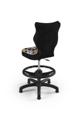 PETIT 3 Ergonomicky tvarovaná dětská židle s podpěrou pro nohy černá kostra (5)