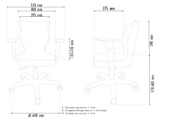 Židle pro děti a mládež DUO 5 bílá kostra (4)