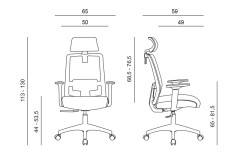 Kancelářská židle černá Delfo (1)