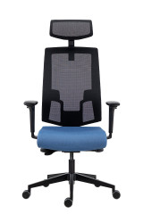 Kancelářská židle Lapel 2900 SYN-B s podhravníkem a kovovým křížem (5)