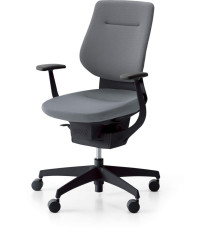 Kokuyo ING japonská aktivní židle  GLIDER 360° čalouněná černá kostra