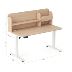 Dětský psací stůl AXIO s elektrickým ovládáním a policí a deskou 100x65 cm (16)